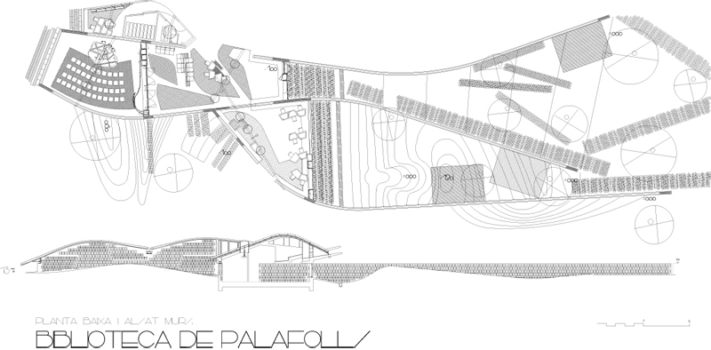 Palafolls public library - Landscape and Architecture